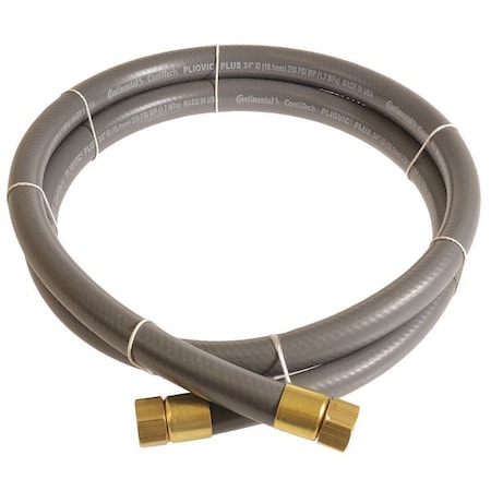 Continental PLG07525-10-41 - 3/4" x 10 ft PVC Coupled Multipurpose Air Hose 250 psi GY