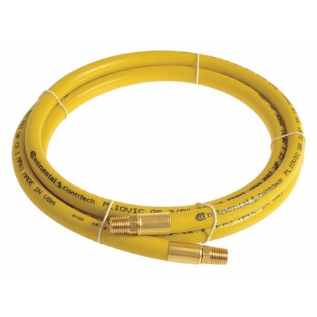 Continental PLY02530-20-11 - 1/4" x 20 ft PVC Coupled Multipurpose Air Hose 300 psi YL
