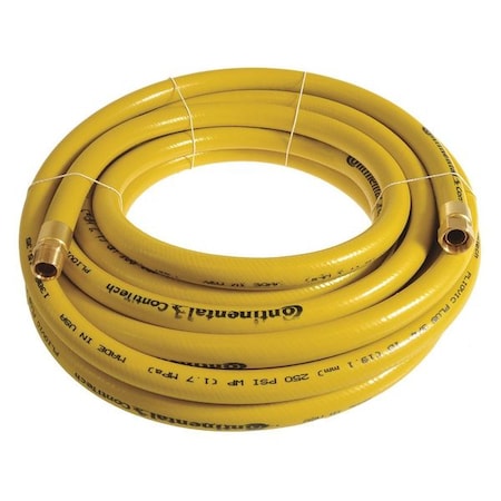 Continental PLY07525-50-31 - 3/4" x 50 ft PVC Coupled Multipurpose Air Hose 250 psi YL
