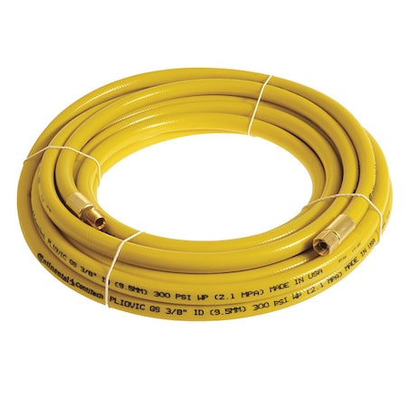 Continental PLY03830-25-33 - 3/8" x 25 ft PVC Coupled Multipurpose Air Hose 300 psi YL