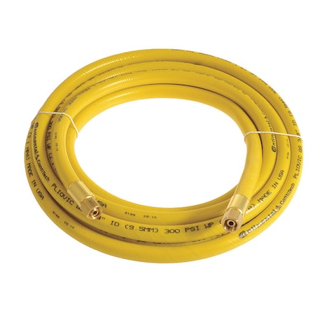 Continental PLY03830-75-43 - 3/8" x 75 ft PVC Coupled Multipurpose Air Hose 300 psi YL