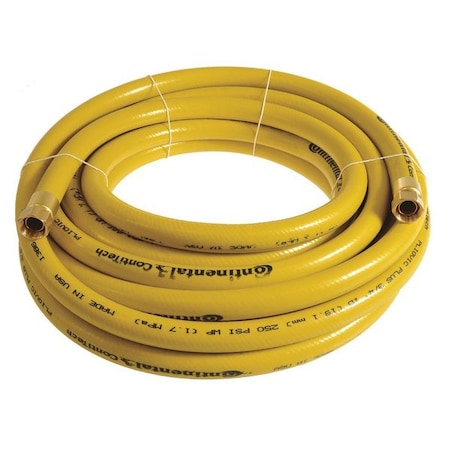 Continental PLY07525-25-41 - 3/4" x 25 ft PVC Coupled Multipurpose Air Hose 250 psi YL