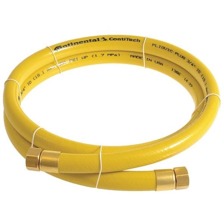 Continental PLY07525-03-41 - 3/4" x 3 ft PVC Coupled Multipurpose Air Hose 250 psi YL