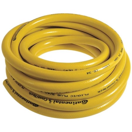 Continental PLY10025-25 - 1" ID x 25 ft. PVC Air Hose 250 PSI YL