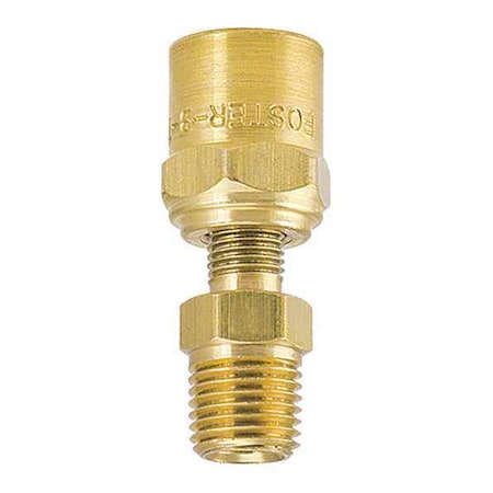 Foster 2D9 - Non Swivel Adapter, 1/4 in MPT, 3/8 in x 11/16 in