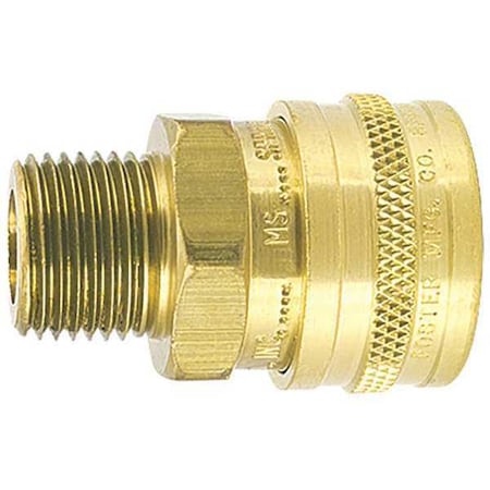 Foster 25MS - Straight-Thru Socket, 1/4 in MPT, Brass