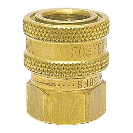 Foster 38FS - Straight-Thru Socket, 3/8 in FPT, Brass