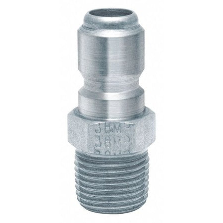 Foster 38MP - Quick Connect Plug, Steel, 3/8 in MNPT