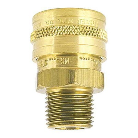 Foster 38MS - Quick Connect Air Coupler Socket, Brass, 3/8 in MPT