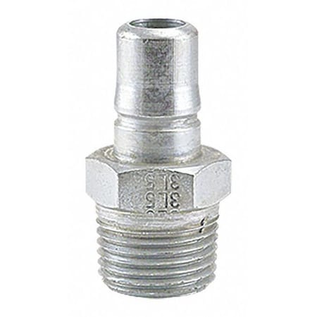 Foster 3L50 - Quick Connect Plug, 3 FRL Series, 1/2 in Body Size, 1/4 in MNPT, Steel
