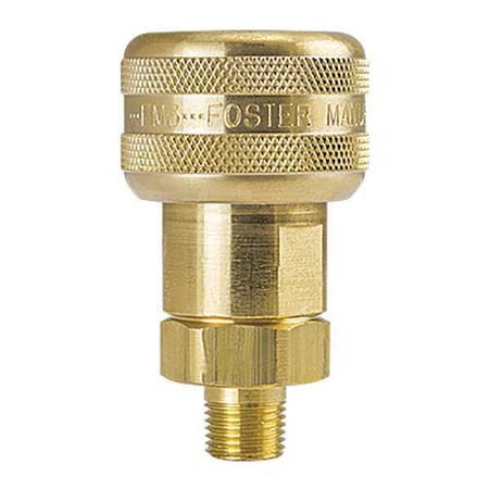 Foster FM3103 - Quick Connect Auto Socket, 1/4 in MNPT, Brass