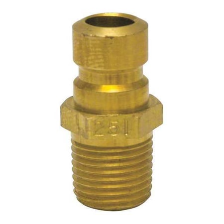 Foster FP251 - Quick Connect Plug, 1/4 in, 1/8 in MNPT, Brass
