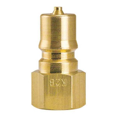 Foster K2B - Brass Plug, 1/4 in x 1/4 in FPT