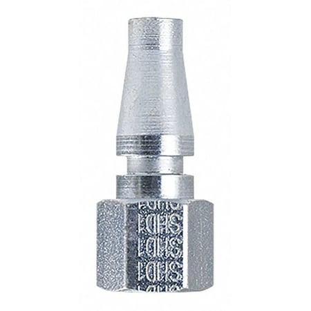 Foster SHD11 - Hose Stem Plug Coupler, Standard Twist and Lock, 1/4 in x 1/4 in FPT, Steel