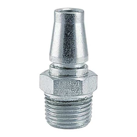 Foster SHD54 - Quick Connect Plug, Industrial Interchange, 1/2 in Body, 1/2 in MNPT, Steel