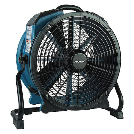 Xpower X-47ATR - Axial Fan,1/3 HP,Timer,Power Outlets, 115, 3600 cfm, 9.8 W.