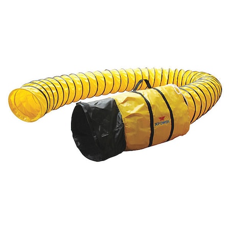 Xpower 12DH25 - Ventilation Duct Hose for X-12, 12 in ID x 25 ft L, Polyester