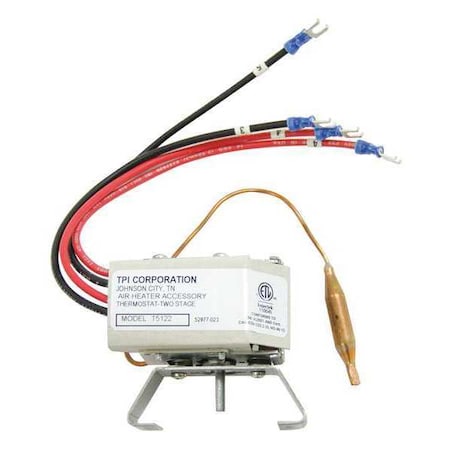 Markel Products T5122 - Thermostat,38 ft.,4"D x 5"W,DPST, 38 ft.