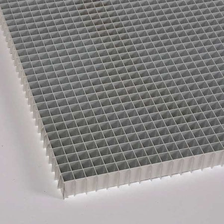 American Louver ALUMMIL2448-5PK - Egg Crate Diffuser 48 X 24, Mill, Aluminum