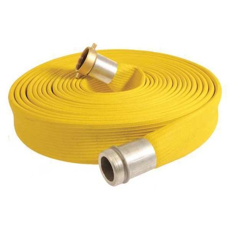 RCY600-50MF-G - 6" ID x 50 ft Rubber Water Discharge Hose 250 PSI YL