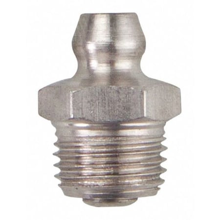 Westward 52NZ85 - Grease Fitting, Straight, SS, 21/32" L, PK10