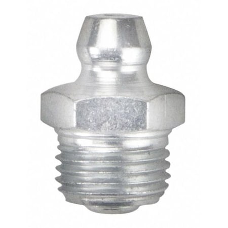 Westward 52NZ29 - Grease Fitting, 1/8 in -27 Fitting Thread Size, PTF, Steel, 5/8 in Overall Length, PK10
