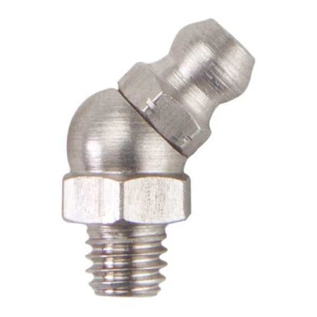 Westward 52PA08 - Fitting,45 Deg.,SS,M6x1mm Thrd Size,PK10