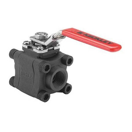 Keckley BVM3THFCSRGSL-150 - 1-1/2" FNPT Carbon Steel Ball Valve Inline
