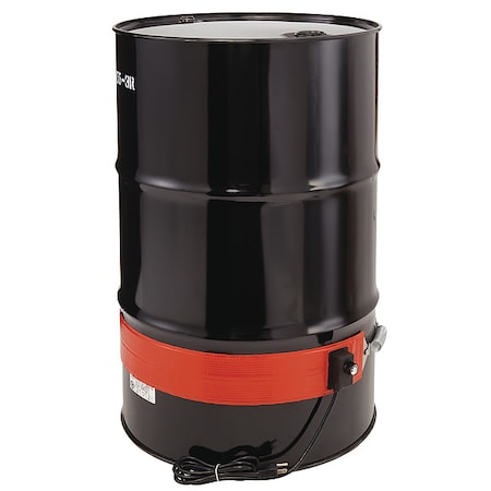 Briskheat DHLS15 - Heavy Duty Drum/Pail Heater,Mid-Temp,55 Gallon,120 VAC,1200 W,70"L x 4"W