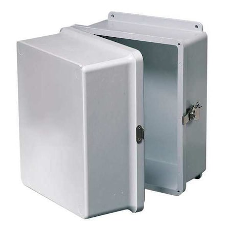Wiegmann HW-J121010XD - Padlockable Hasp Electrical Enclosures, 11.79 in H, 9.81 in D, 10 in W, 1, 12, 3 R, 4 X, 6 P