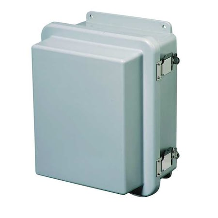 Wiegmann HW-RHJ141207CHQR - Padlockable Hasp Electrical Enclosures, 13-1/2 in H, 7.45 in D, 12 in W, 1, 12, 3 R, 4 X, 6 P