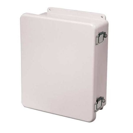 Wiegmann HW-WHJ60604CHQR - Padlockable Hasp Electrical Enclosures, 5.72 in H, 5.97 in D, 6 in W, 1, 12, 3 R, 4 X, 6 P, Fiberglass