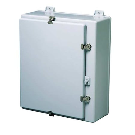 Wiegmann HW-N4X201610CH - Twist Latch Electrical Enclosures, 19.70 in H, 11.24 in D, 16 in W, 1, 12, 3, 3 R, 4 X, Fiberglass