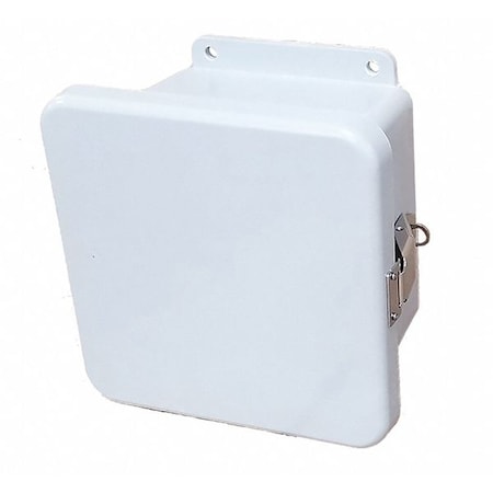 Wiegmann HW-J60604CHQR - Padlockable Hasp Electrical Enclosures, 5.72 in H, 4.45 in D, 6 in W, 1, 12, 3 R, 4 X, 6 P, Fiberglass