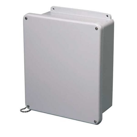 Wiegmann HW-J60604SC - Captive Screws Electrical Enclosures, 5.72 in H, 4.45 in D, 6 in W, 1, 12, 3 R, 4 X, 6 P, Fiberglass