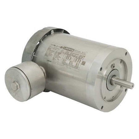 Leeson 119512.00 - Washdown Motor,1hp,1760 RPM,56 C,230/460 VAC