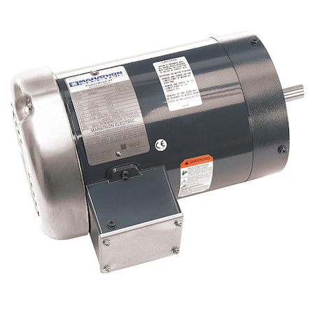 Leeson 056T17W99021 - Three-Phase Severe Duty Motor, 1 HP, 56 C Frame, 230/460 V AC Voltage, 1760 rpm Nameplate RPM