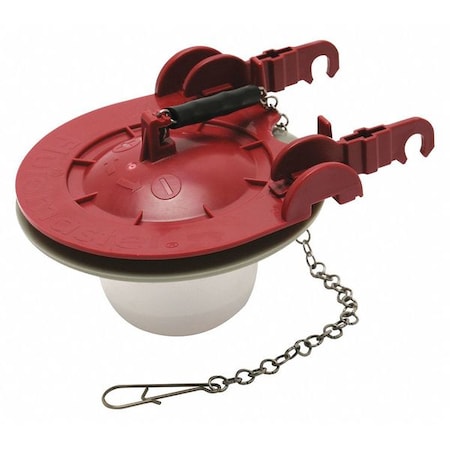 Fluidmaster PRO58G - Adj. Flapper, Red, 3", Plastic and Rubber