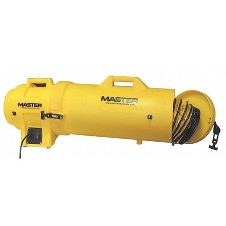 Master MB-P1210-DC25 - Confined Space Fan,Yellow,13" H