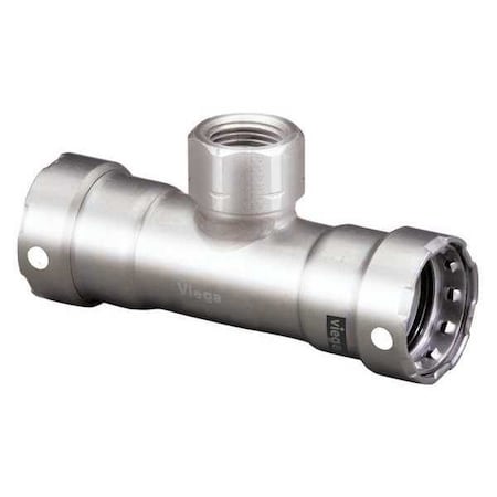 Viega 95195 - Tee, SS, Press-fit 1", 1", FNPT 3/4"