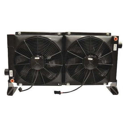 Akg D60-12-BP25 - Oil Cooler,4 to 50 gpm,DC Motor,12 VDC