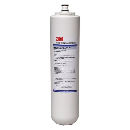 3M Scalegard Plus 2 T - Quick Connect Filter, 0.5 gpm, 5 Micron, 12 in H