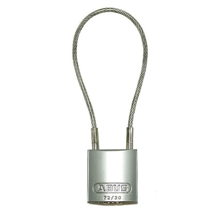Abus 13078 - Lockout Padlock, Keyed Alike, Aluminum, Silver, 4 in Shackle Height, 1 3/16 in Body Width