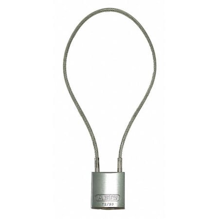 Abus 13105 - Lockout Padlock, Keyed Alike, Aluminum, Silver, 8 1/4 in Shackle Height, 1 3/16 in Body Width
