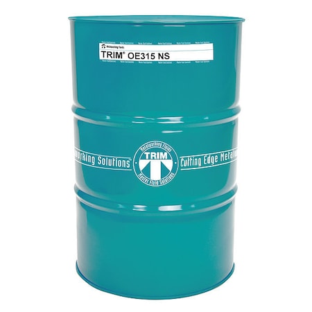 Trim OE315NS-54G - Cutting Oil, 54 gal, Drum, Straw Yellow
