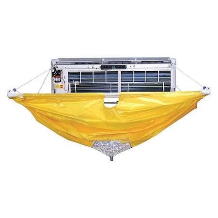 Supco ZCA24 - Bib, Vinyl, Yellow, 47 in W, 47 in L