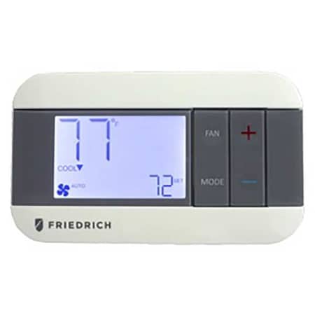 Friedrich RT7P - Low Voltage Thermostat, 2 H, 1 C, Hardwired, 24 VAC