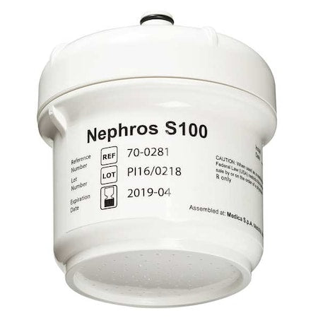 Nephros 70-0281 - Inline Water Filter, 3" H, Compliance: FDA Cleared