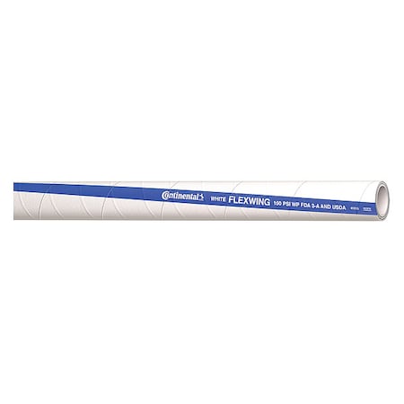 Continental FTH150-50-G - Food Hose,1-1/2" ID x 50 ft.,White