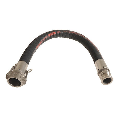 Continental CHX300-04CE-G - Chemical Hose Assembly,3" ID x 4 ft.